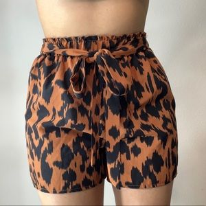 Cheetah print shorts